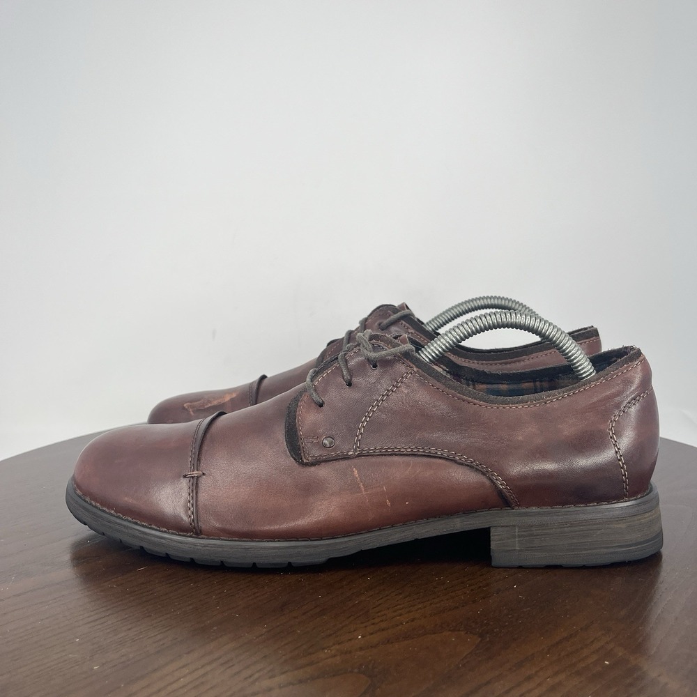Bed Stu Volstead Oxford Shoes Men's 10.5‎ Brown Leather comfort Cap Toe Lace Up